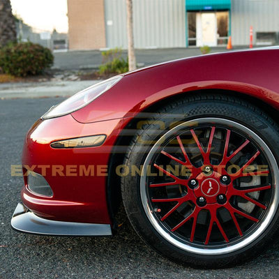 Corvette C6 Base Model Extended Front Splitter Lip & Side Skirts Rocker Panels - Extreme Online Store