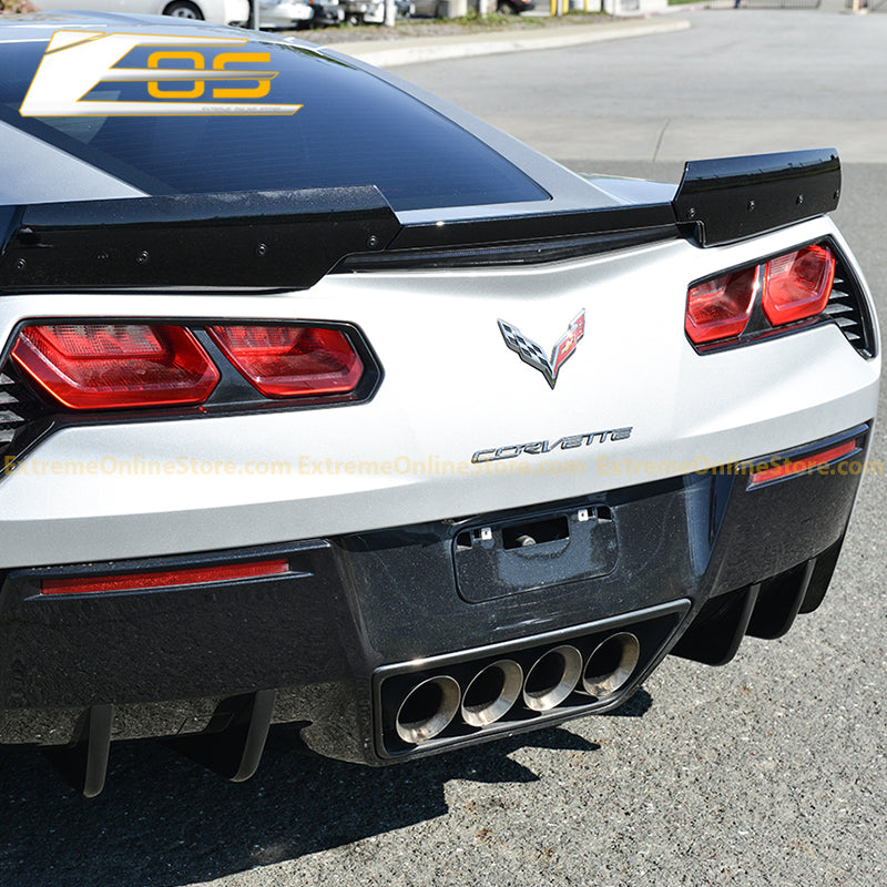 Corvette C7 Rear Bumper Diffuser Fins