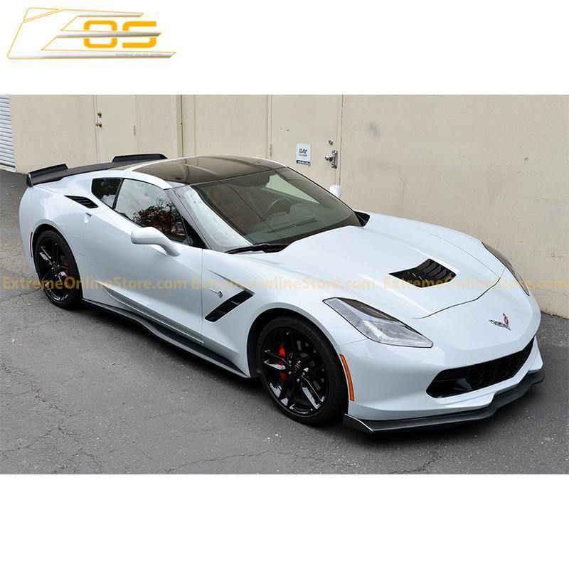 Corvette C7 Stingray / Z51 Front Splitter Lip &amp; Side Skirts Rocker Panels - ExtremeOnlineStore