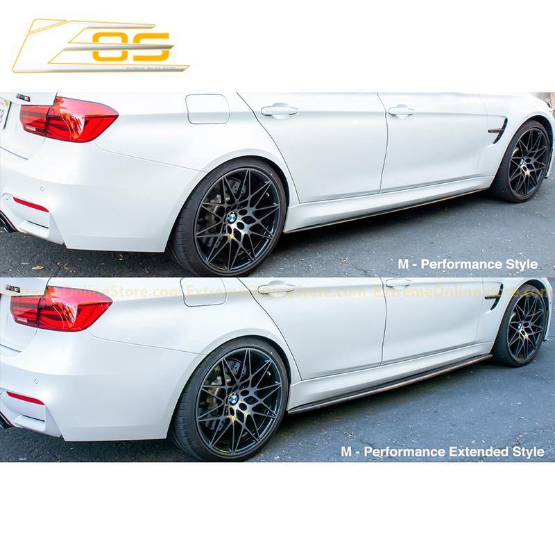 2014 20 BMW F80 M3 Extended Carbon Fiber Side Skirts Rocker Panels