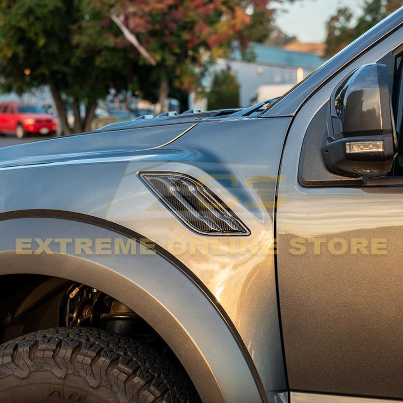 2017-Up Ford F-150 Raptor Carbon Fiber Side Fender Vents - Extreme Online Store