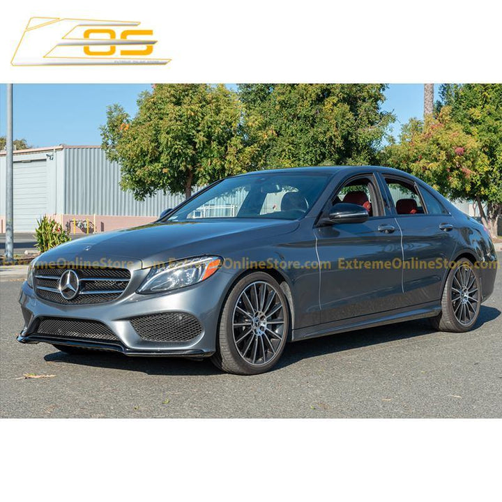 2015-18 Mercedes-Benz C-Class W205 AMG Carbon Fiber Front Splitter Lip - Extreme Online Store