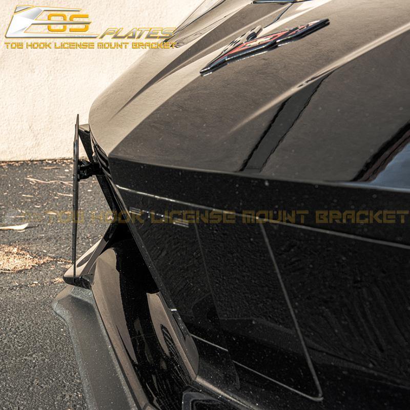 2020-Up Corvette C8 Tow Hook License Plate Mount Bracket Adaptor