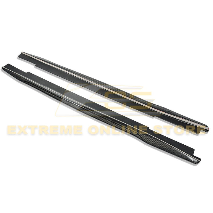 2016-Present Cadillac CTS-V Carbon Fiber Front Splitter &amp; Side Skirts Rockerst - Extreme Online Store