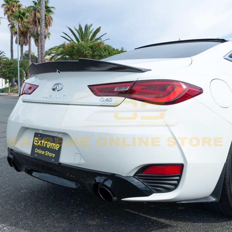 2017-Up Infiniti Q60 Carbon Fiber High Kick Rear Spoiler