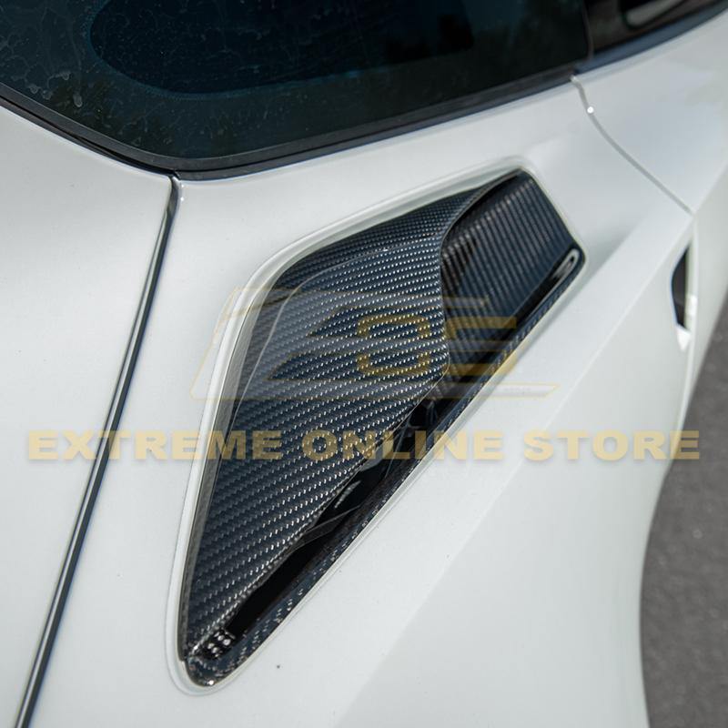 Corvette C7 Carbon Fiber Rear Quarter Intake Vents - Extreme Online Store