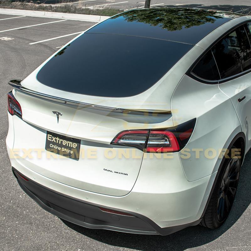 2020-Up Tesla Model Y Carbon Fiber Rear Truck Spoiler - Extreme Online Store