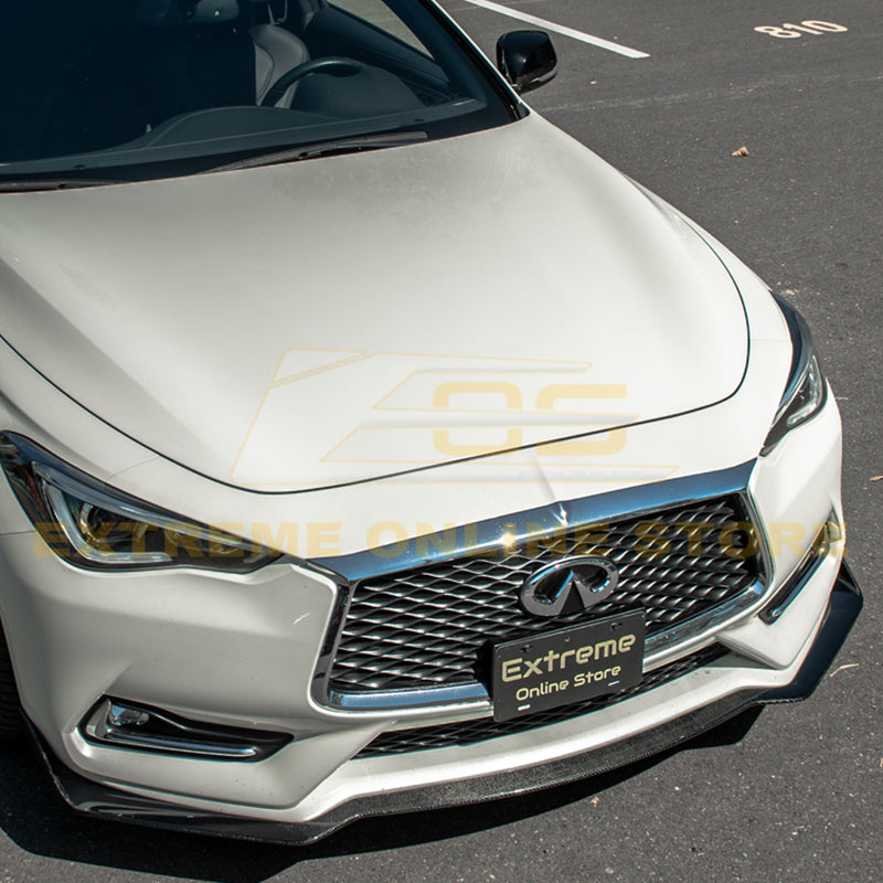 2017-Up Infiniti Q60 Carbon Fiber Front Splitter Ground Effect