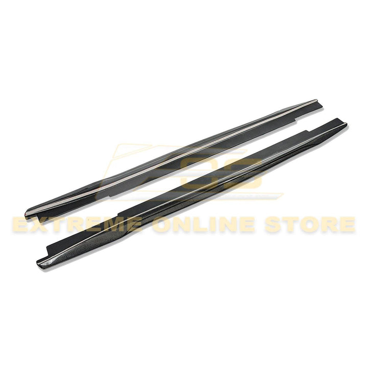 2016-Present Cadillac CTS-V Carbon Fiber Front Splitter &amp; Side Skirts Rockerst - Extreme Online Store