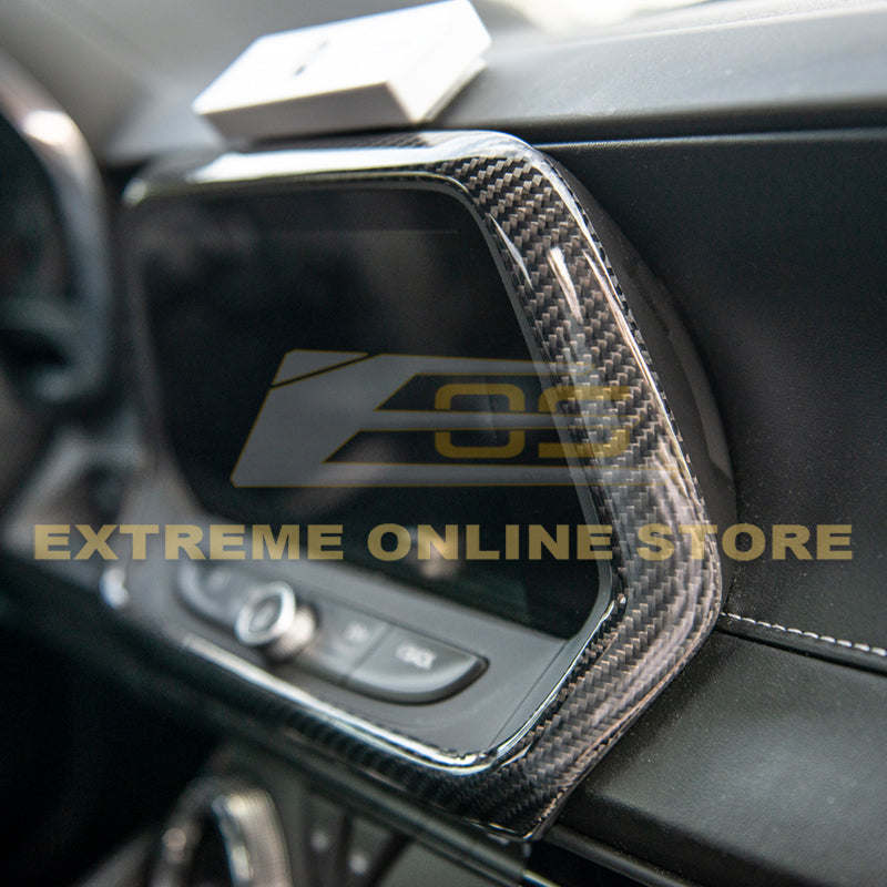 6th Gen Camaro Dash Panel Radio Carbon Fiber Trim Cover