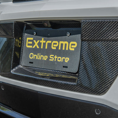 Corvette C8 Carbon Fiber License Plate Backing
