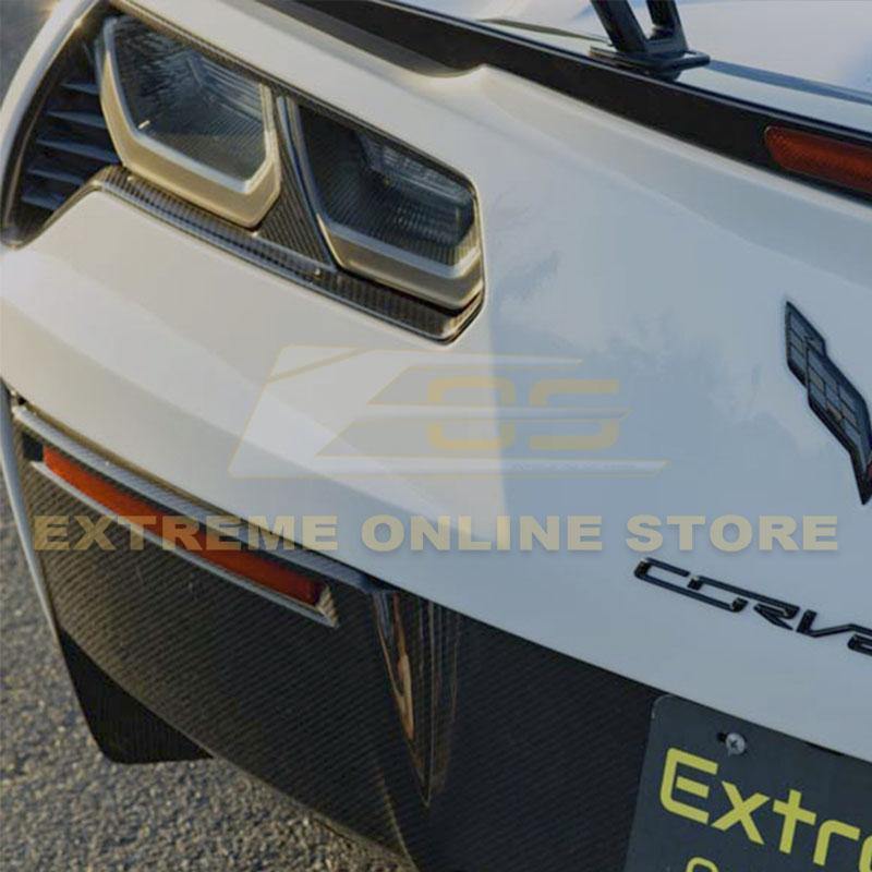 Corvette C7 Carbon Fiber Rear Tail Light Bezels - Extreme Online Store