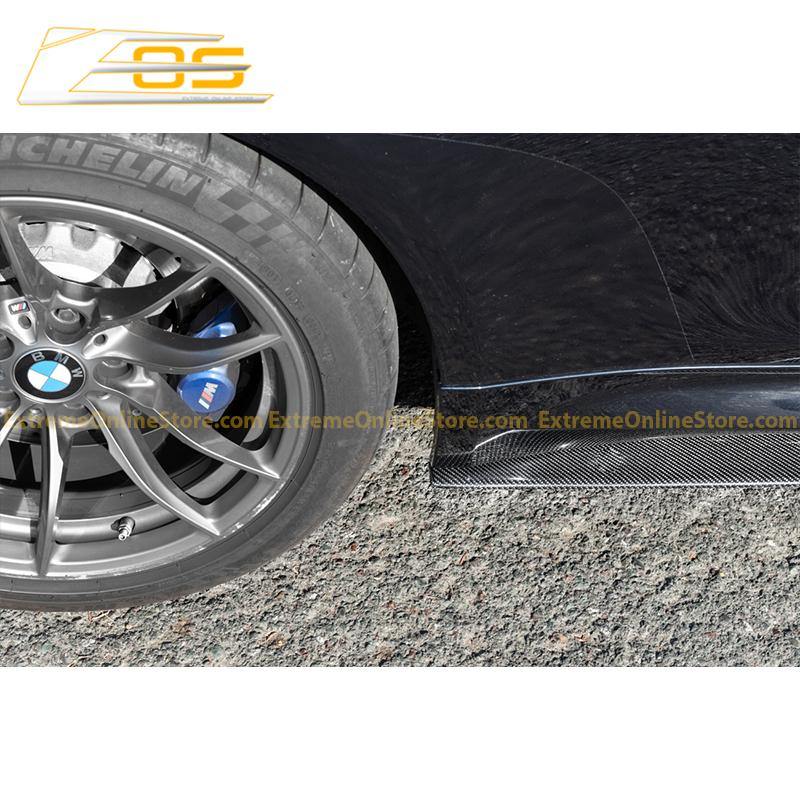 2015-20 BMW F82 M4 Extended Carbon Fiber Side Skirts Rocker Panels - Extreme Online Store