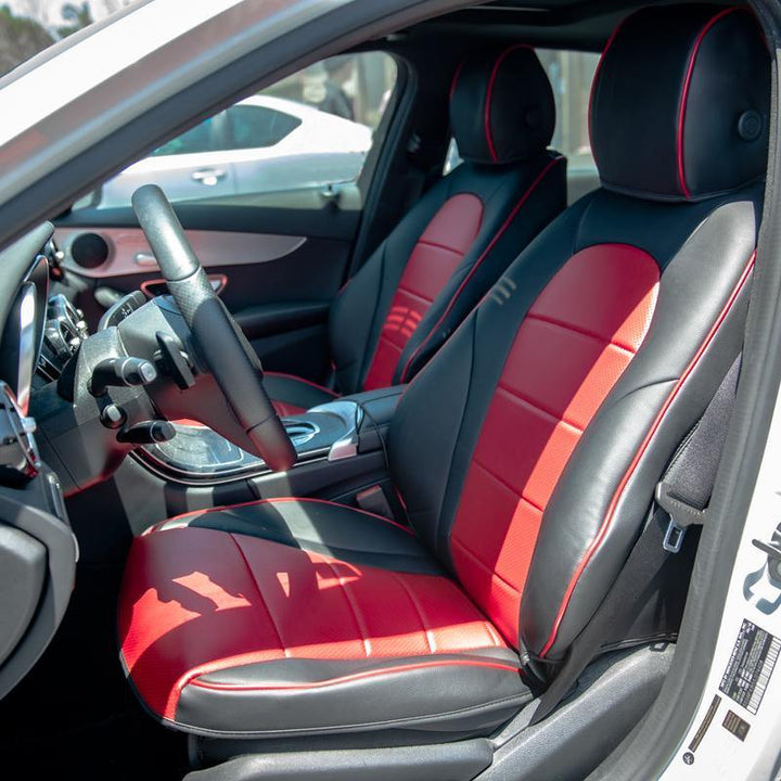 2015-Up Mercedes-Benz W205 C-Class Two-tone Custom Seat Covers - Extreme Online Store