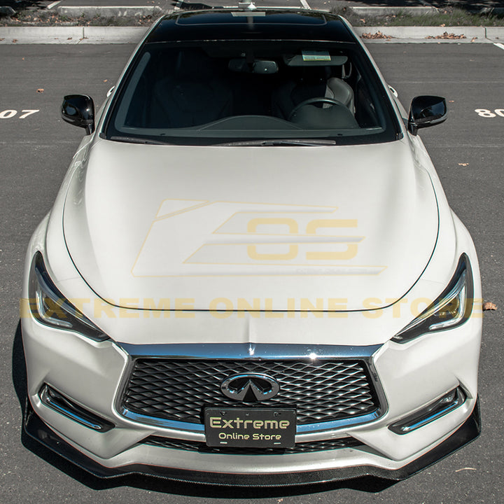 2017-Up Infiniti Q60 Carbon Fiber Front Splitter Ground Effect
