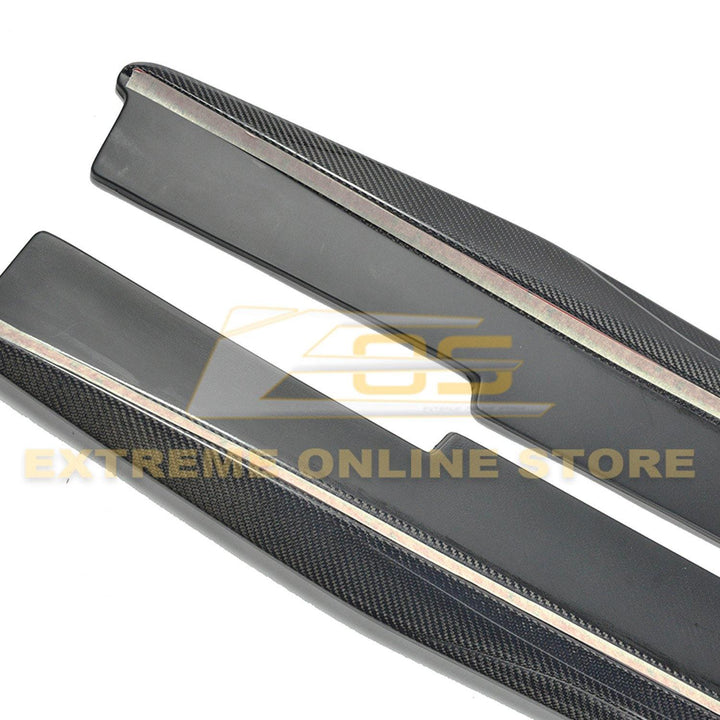 2016-Present Cadillac CTS-V Carbon Fiber Front Splitter &amp; Side Skirts Rockerst - Extreme Online Store