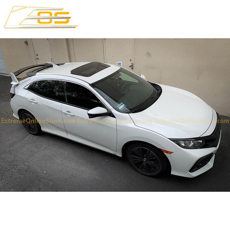 2016-19 Honda Civic Hatchback Type R Conversion Rear Spoiler W/ Mugen Style Roof Spoiler - ExtremeOnlineStore