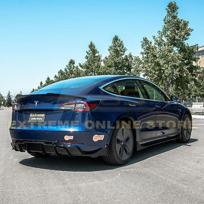 2017-Up Tesla Model 3 Rear Bumper Diffuser - Extreme Online Store