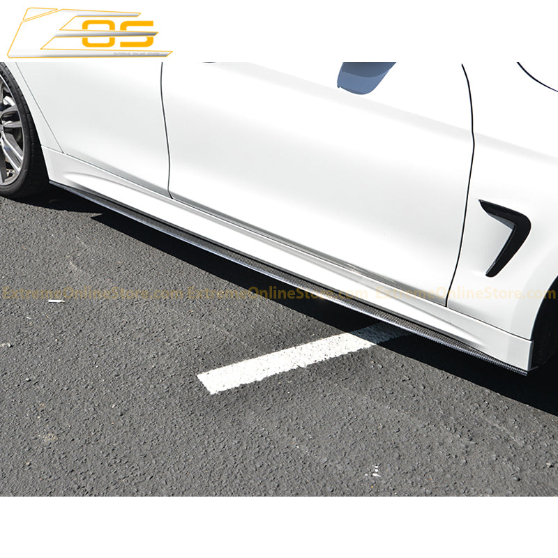 14-20 BMW F32 F33 F36 4-Series Carbon Fiber Side Skirts Rocker Panels