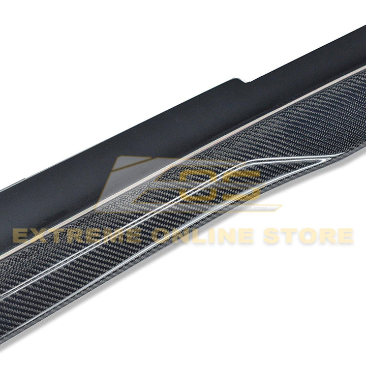 2016-Present Cadillac CTS-V Carbon Fiber Front Splitter &amp; Side Skirts Rockerst - Extreme Online Store