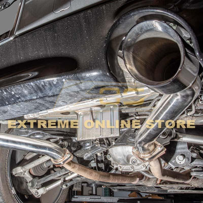 2017-Up Infiniti Q60 Muffler Delete Axle Back Dual Burnt Tips Exhaust - Extreme Online Store