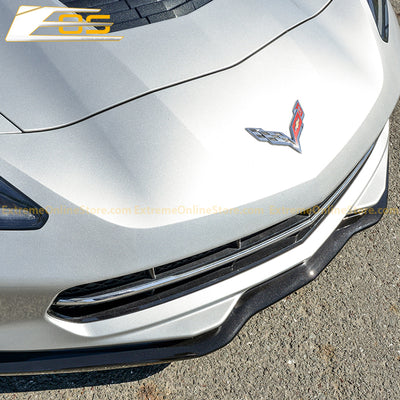 Corvette C7 Stage 2 Carbon Flash Front Splitter W/O Side Winglets - ExtremeOnlineStore