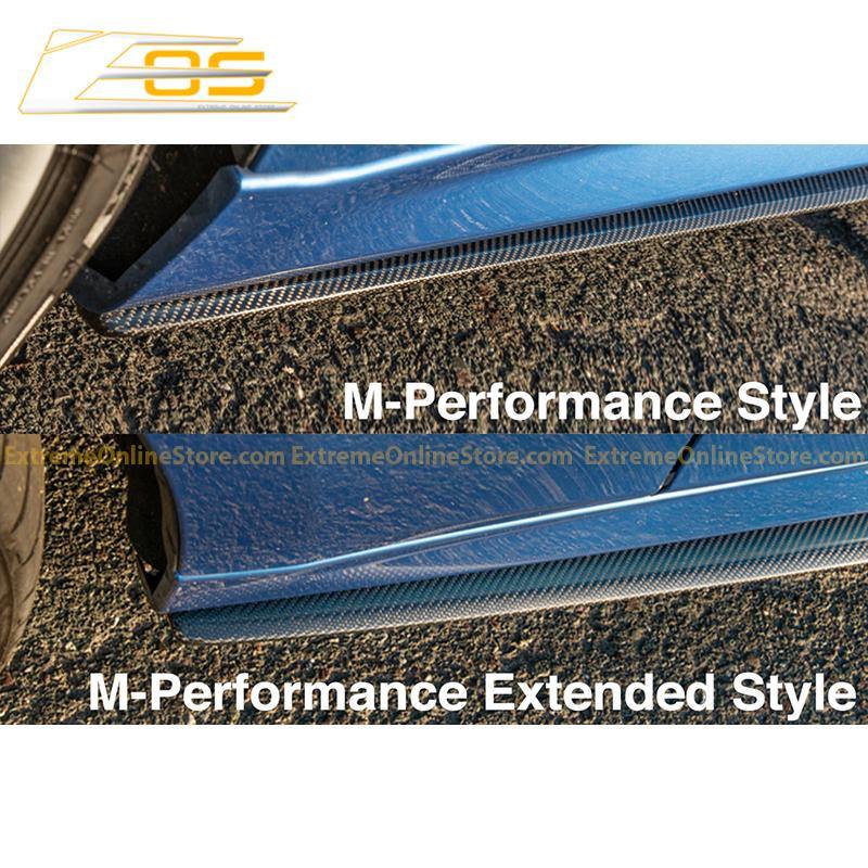 2012-18 BMW 3-Series F30 31 M-Sport Extended Carbon Fiber Side Skirts Rocker Panels - Extreme Online Store