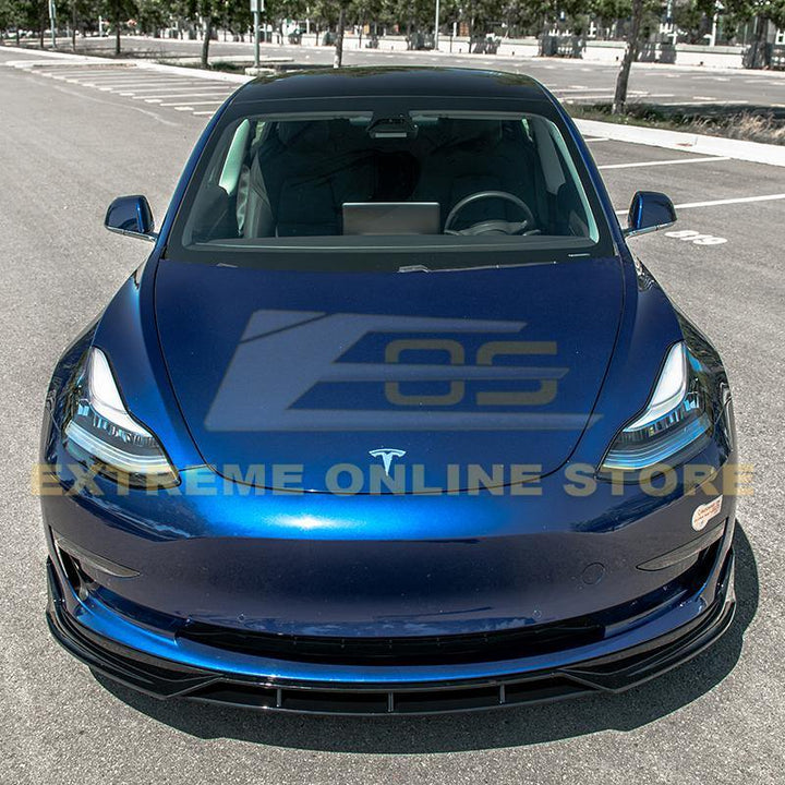 2017-Up Tesla Model 3 Performance Front Splitter - Extreme Online Store