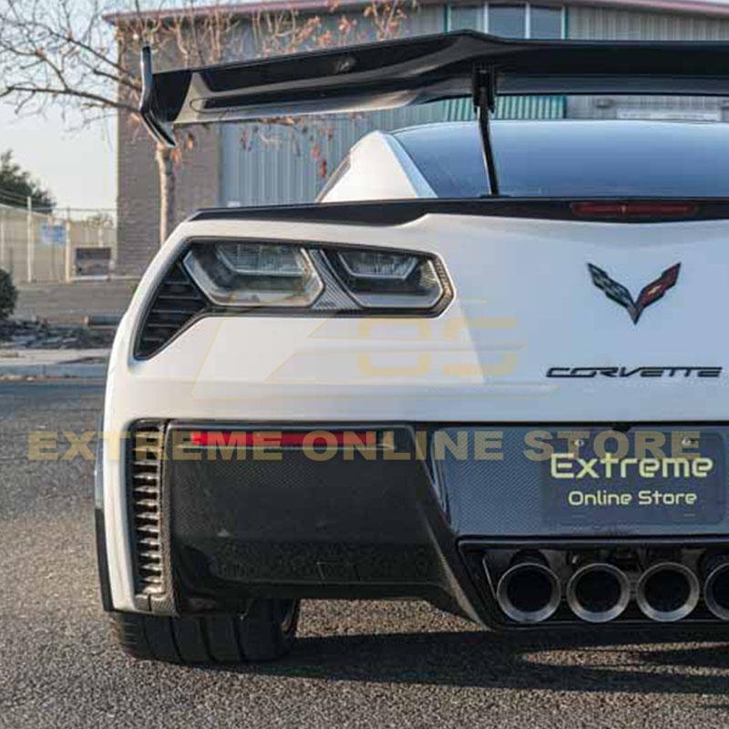 Corvette C7 Carbon Fiber Rear Tail Light Bezels - Extreme Online Store