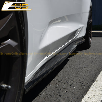 Camaro T6 Carbon Fiber Side Skirts Rocker Panels - ExtremeOnlineStore