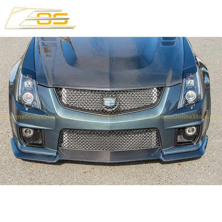 2009-15 Cadillac CTS-V Carbon Fiber Front Splitter - Extreme Online Store
