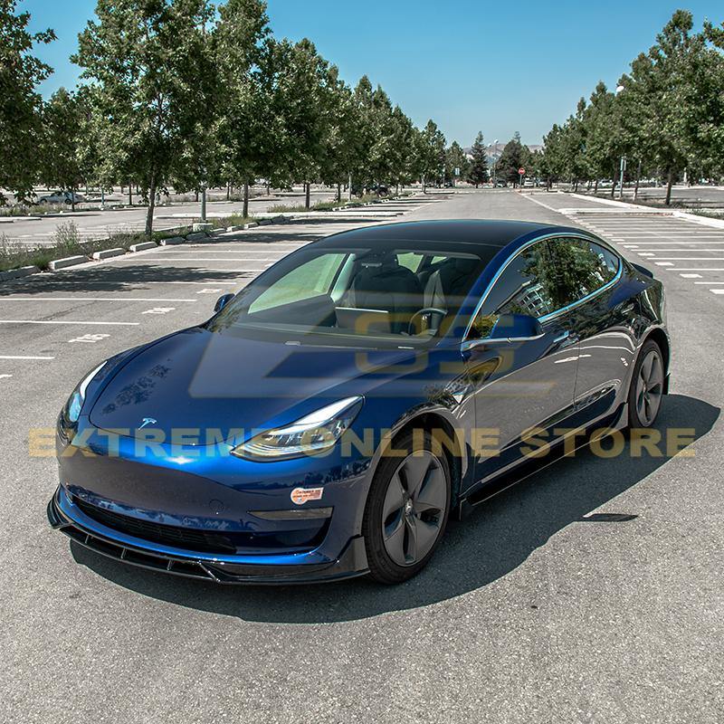 2017-Up Tesla Model 3 Performance Front Splitter - Extreme Online Store