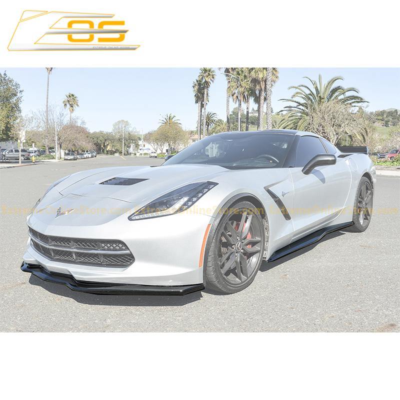 Corvette C7 Stingray / Z51 Front Splitter Lip &amp; Side Skirts Rocker Panels - ExtremeOnlineStore