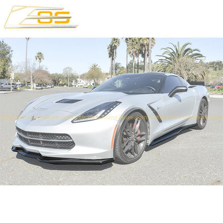 Corvette C7 Stingray / Z51 Front Splitter Lip &amp; Side Skirts Rocker Panels - ExtremeOnlineStore