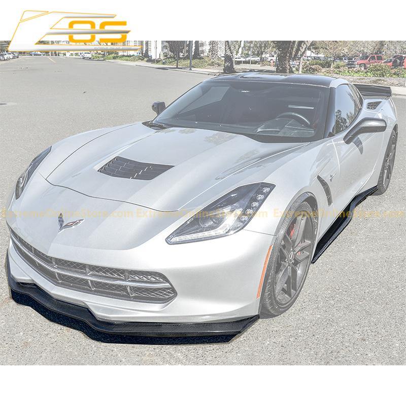 Corvette C7 Stingray / Z51 Front Splitter Lip &amp; Side Skirts Rocker Panels - ExtremeOnlineStore