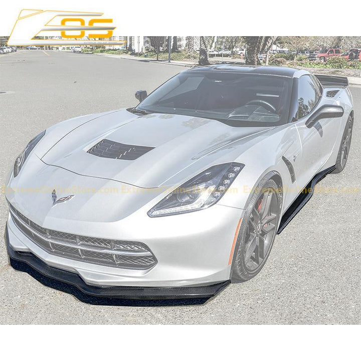 Corvette C7 Stingray / Z51 Front Splitter Lip &amp; Side Skirts Rocker Panels - ExtremeOnlineStore