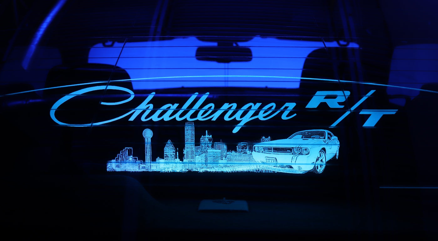 WindRestrictor® 2008-Up Dodge Challenger Rear Add On Glow Plate