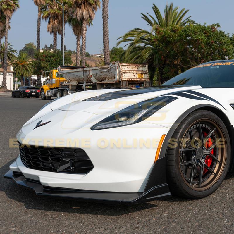 Corvette C7 Stage 3 Zr1 Extended Front Splitter Lip Spoiler