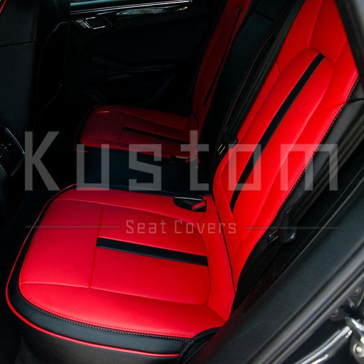 2014-Up Porsche Macan Two-tone Leather Seat Covers - Extreme Online Store