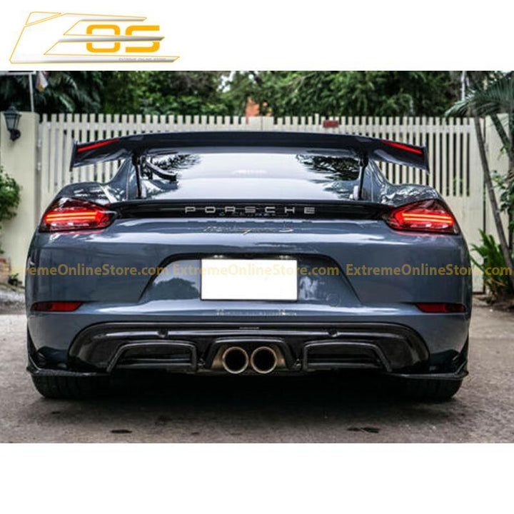 2017-19 Porsche 718 Cayman &amp; Boxster Rear Spoiler | GT4 Performance Package - ExtremeOnlineStore