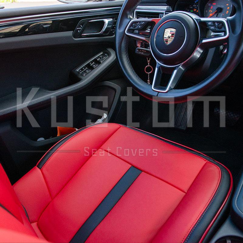 2014-Up Porsche Macan Two-tone Leather Seat Covers - Extreme Online Store