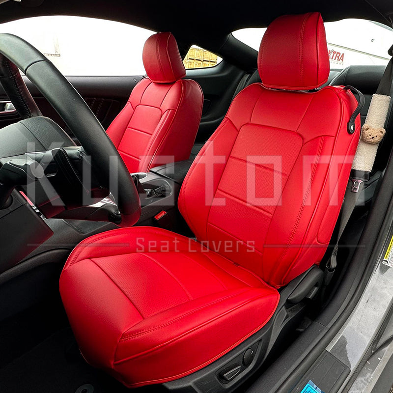Custom Fitted Seat Covers: Ford Mustang 2015 2022 6th Gen. 