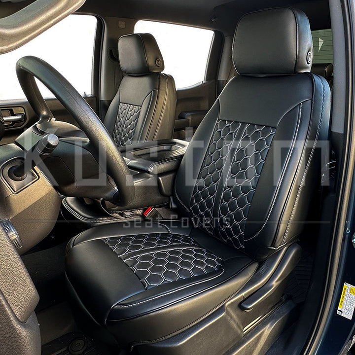 2019-Up Chevrolet Silverado Premium Custom Leather Seat Covers