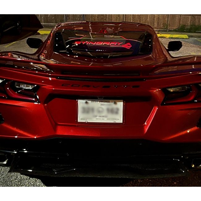 WindRestrictor® C8 Coupe Rear Add On Glow Plate