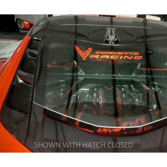 WindRestrictor® C8 Coupe Rear Add On Glow Plate