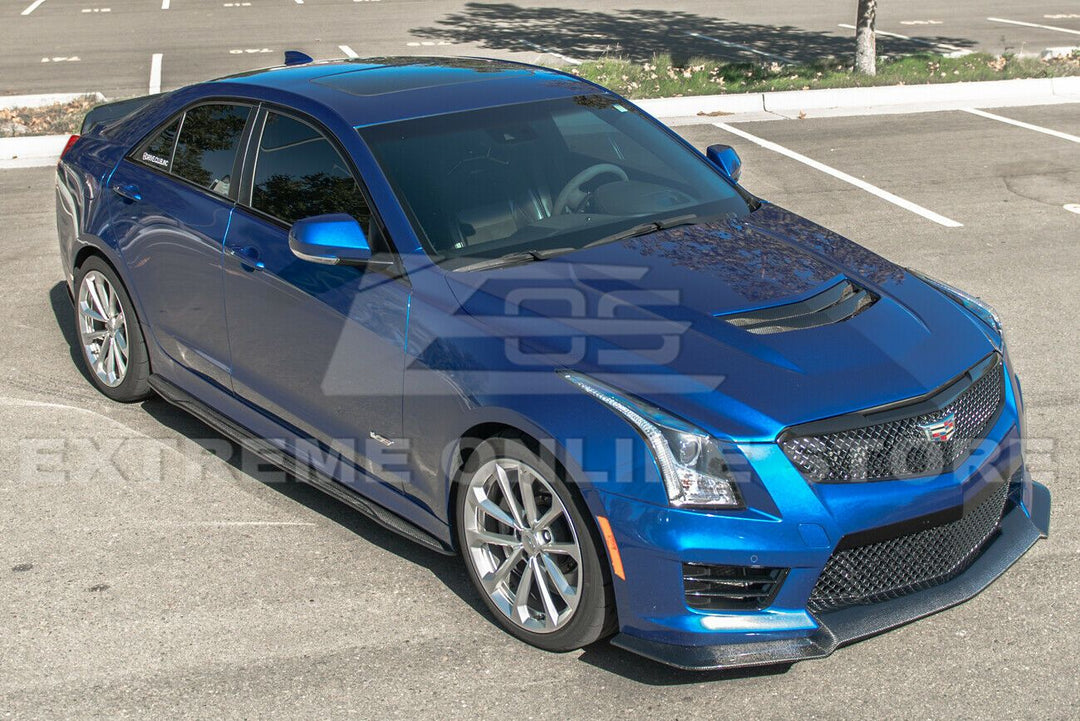2016-19 Cadillac ATS-V Carbon Fiber Front Splitter &amp; Side Skirts