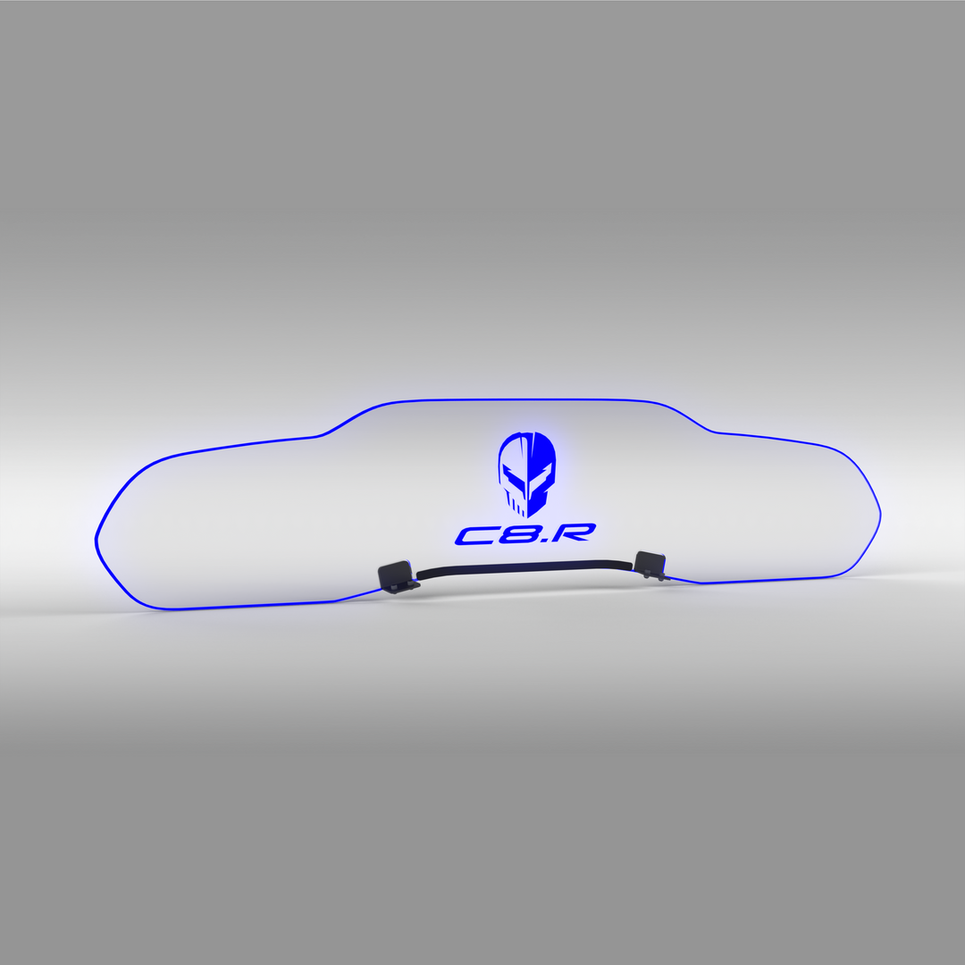 WindRestrictor® C8 Coupe Rear Add On Glow Plate