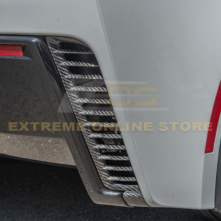 Corvette C7 DRY CARBON FIBER Replacement Rear Diffuser Vent