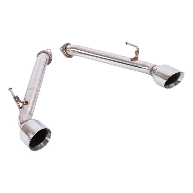 2017-Up Infiniti Q60 Muffler Delete Axle Back Double Wall Dual Tips Exhaust - Extreme Online Store