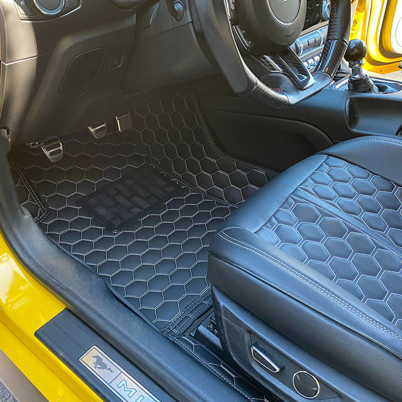 2015-Up Ford Mustang Custom Honeycomb Floor Mat